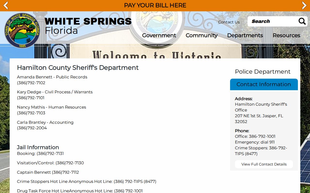 Hamilton County official warrants and anonymous tip directory